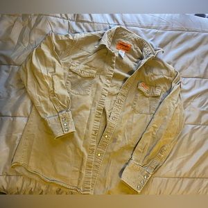 Men’s Wrangler FR Button Work Shirt